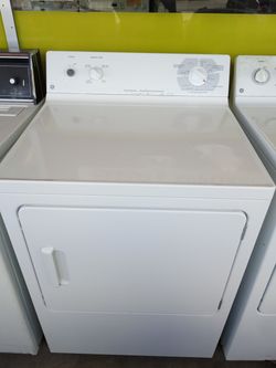 GE Dryer white heavy duty ex large works great .Warranty . Delivery available . 2203 Fowler st. Ft. Myers 33901