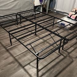 Queen size metal bed frame