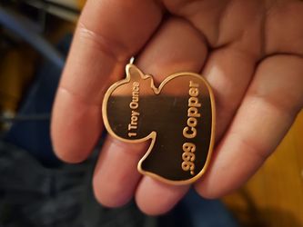 1oz .999 copper duck