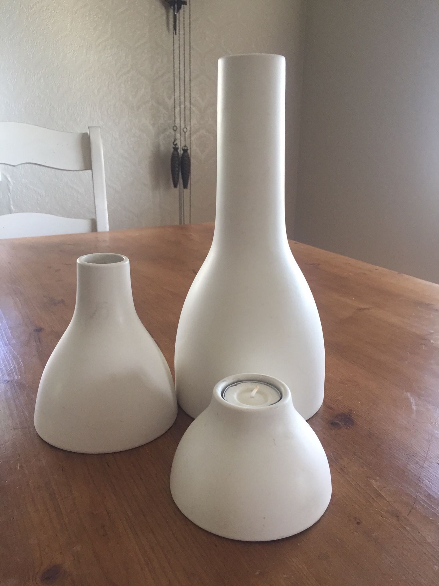 Modern style vases and candle holder