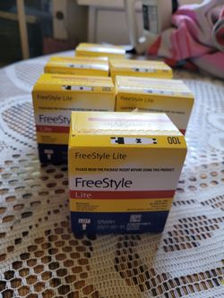 Freestyle lite test strips 6 boxes available