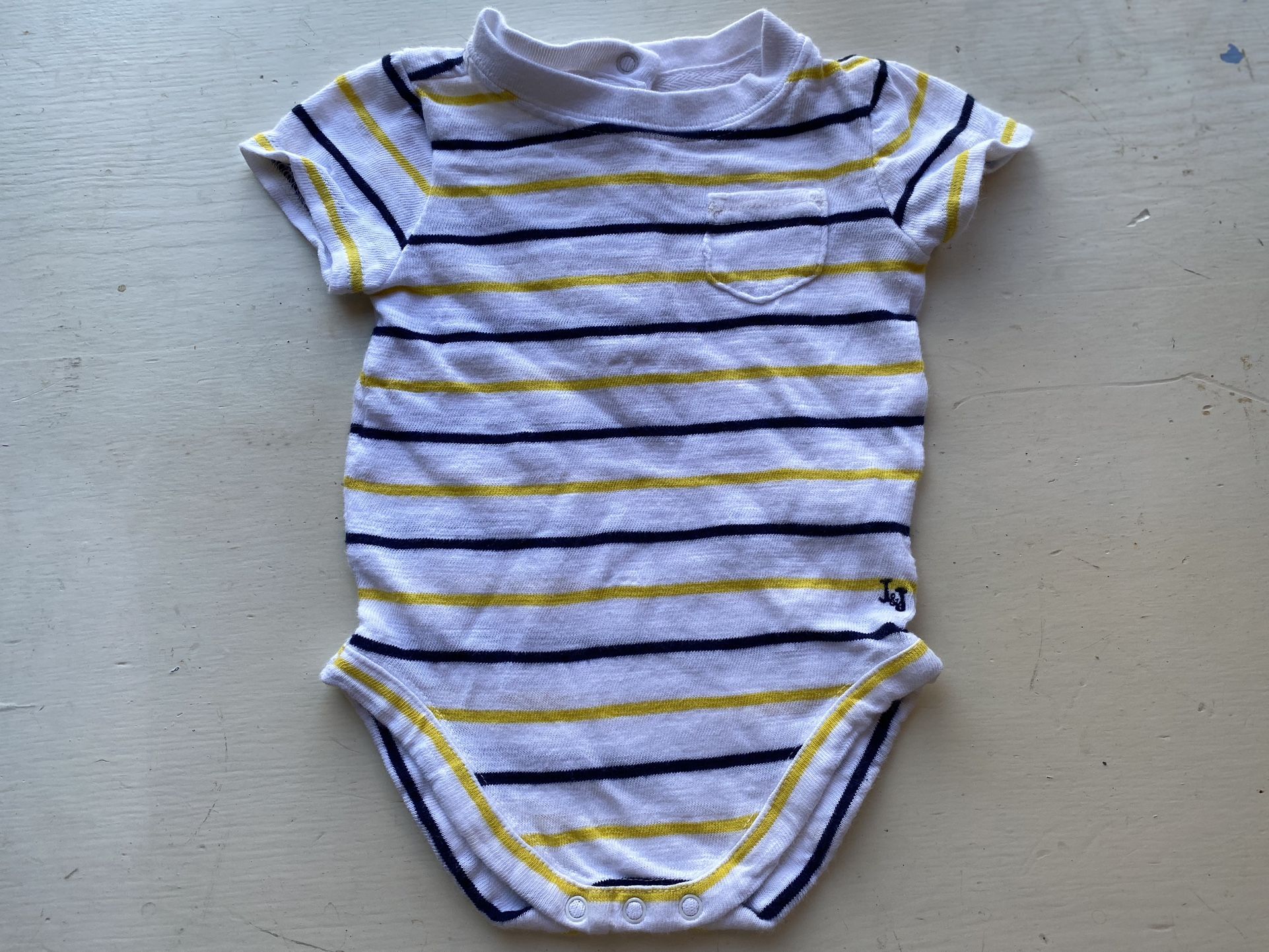 Janie and Jack Baby Boys 0-3 Months Striped Bodysuit