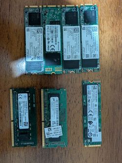 M.2 SATA & NVME and DDR4 laptop ram
