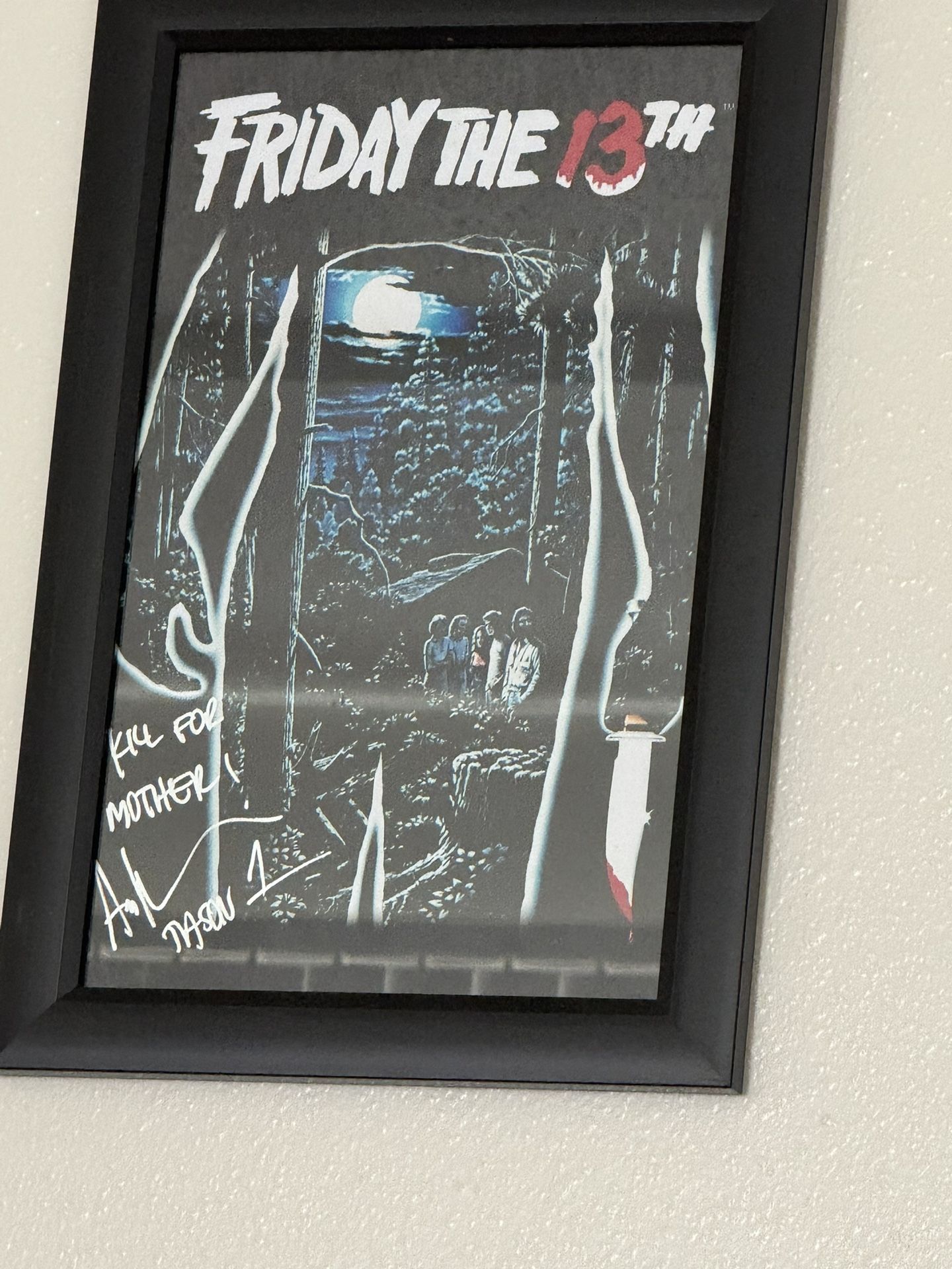 Friday The 13th Signed Poster