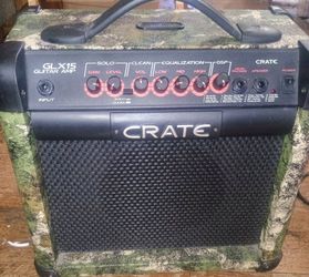 Camo Crate GLX15 guitar amp. $60 great practice amp.