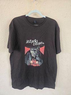 Jeepers Creepers Brown Tee Shirt, Men's Size Large