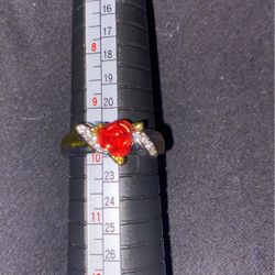 Sterling Silver  Ring  Size 9.75 New With Tags 3 D