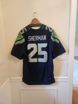 Seahawks Jersey Football  Sherman men's  Medium