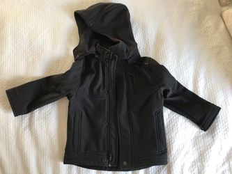 Urban Republic 3T toddler boys black jacket with removable hoodie