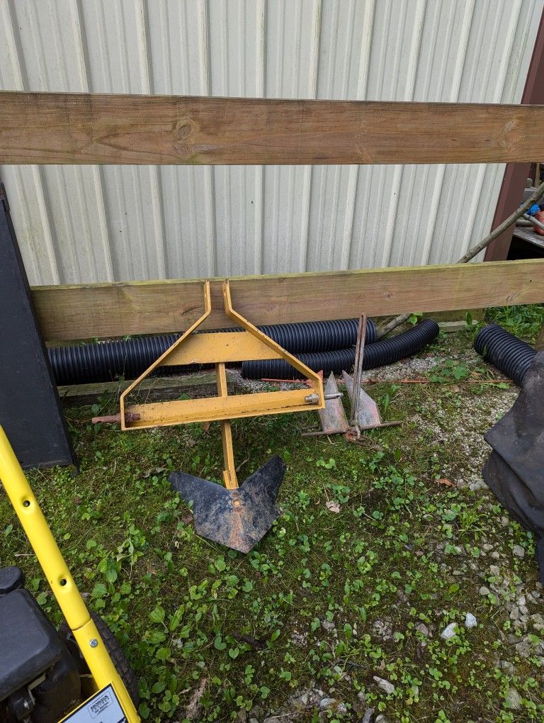Single Bottom Three Point Plow