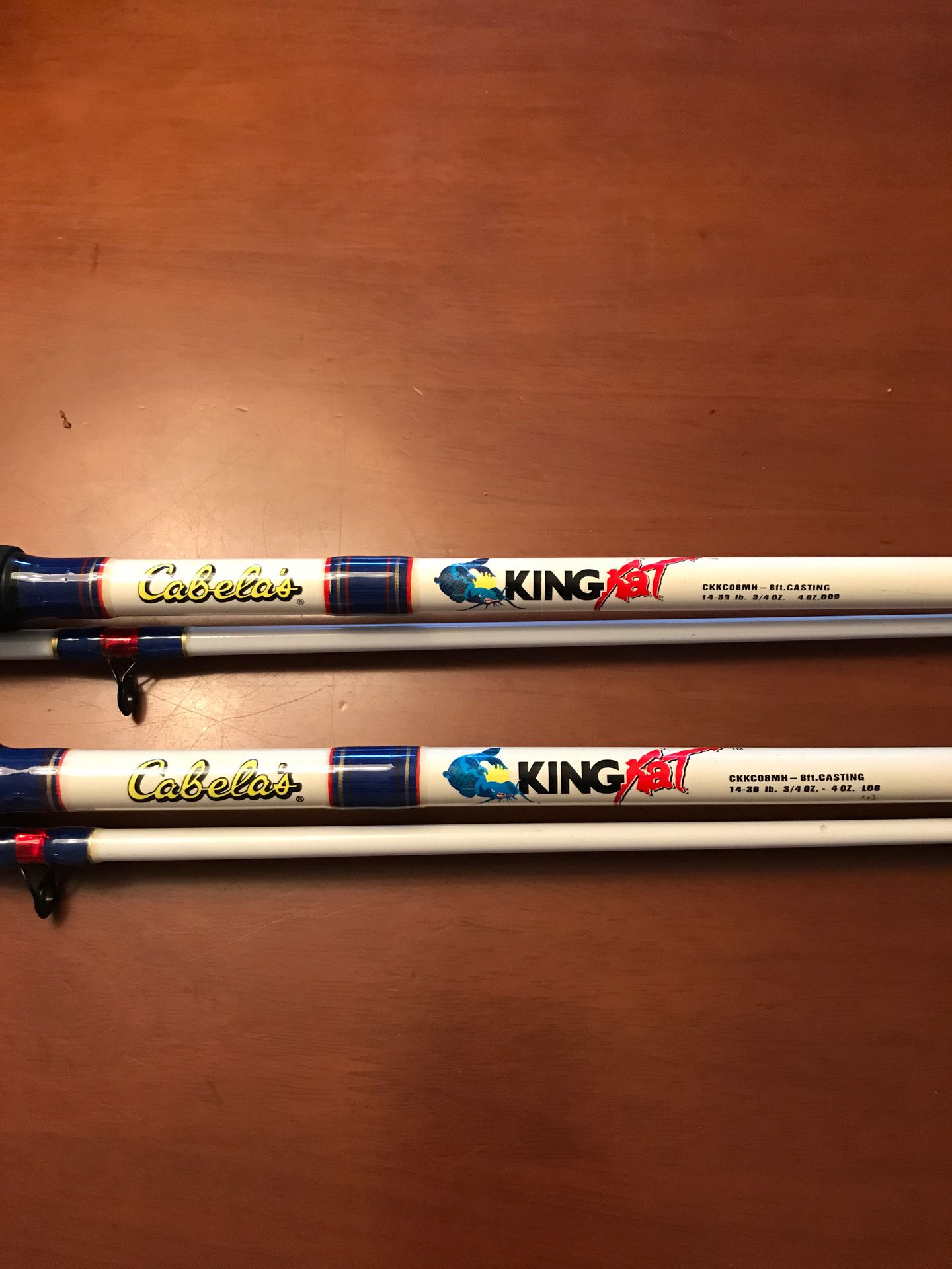 Cabelas king kat 8’ casting rods