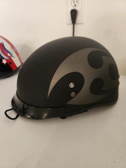 Voss 88FRP Tribal Two Tone Half Helmet (XL)