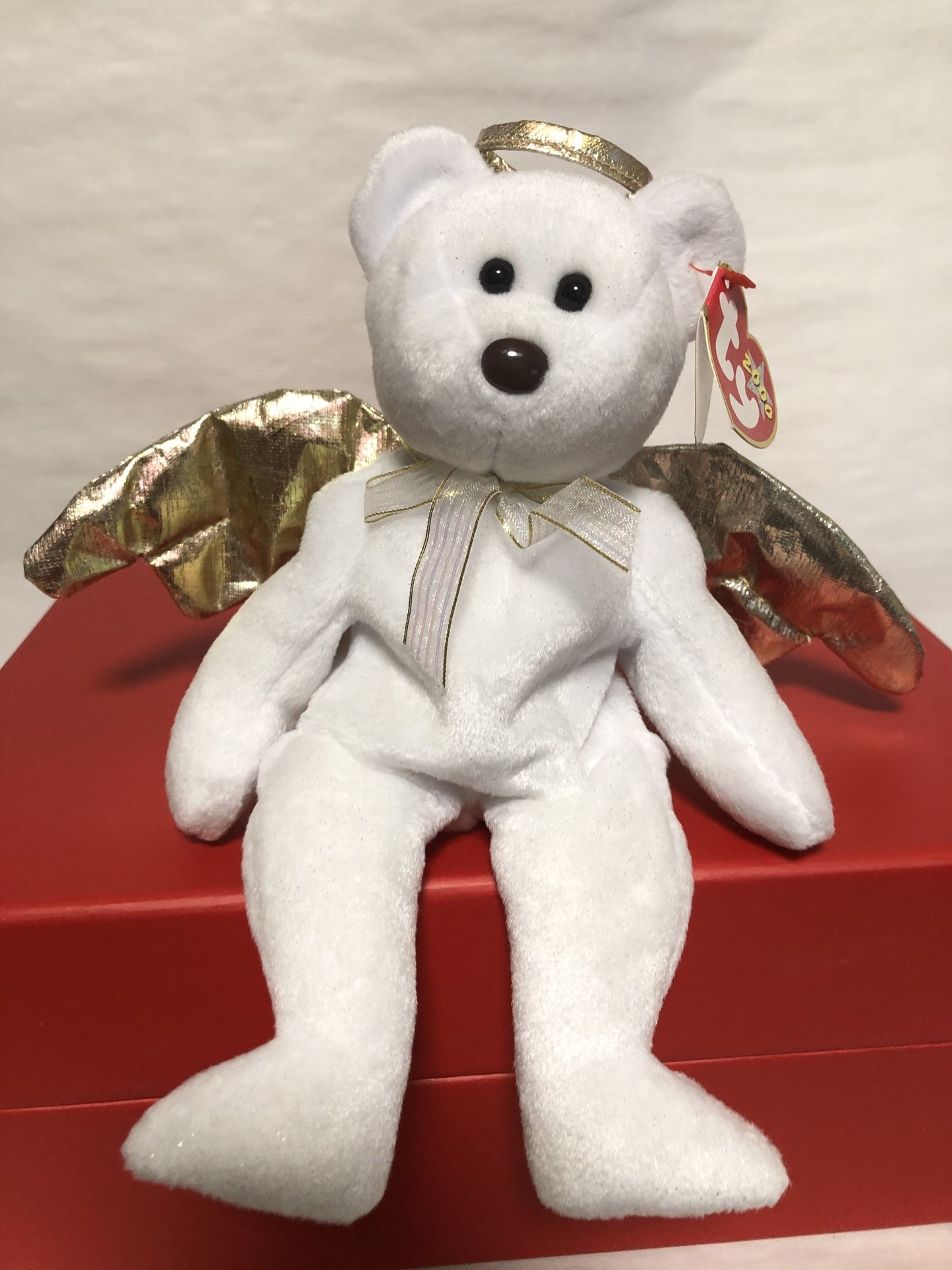 Ty Beanie Baby Halo II The Angel Bear 2000
