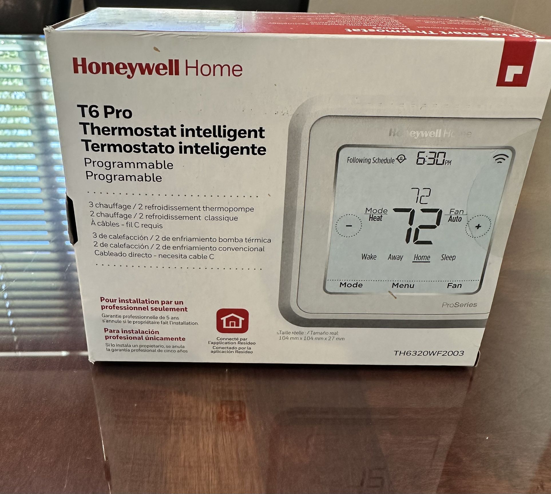 Honeywell T6 Pro Thermostat