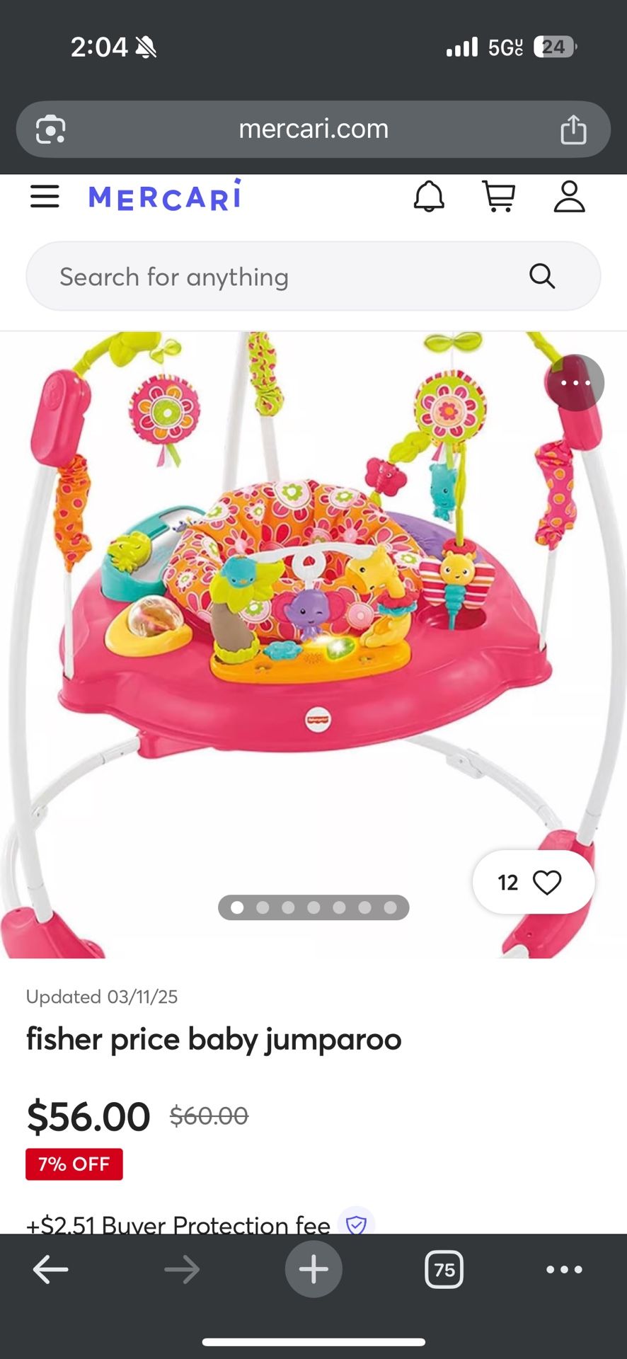 Fisher-price Pink Petal Jumperoo