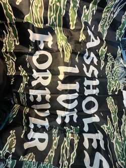 Assholes live forever camo flag