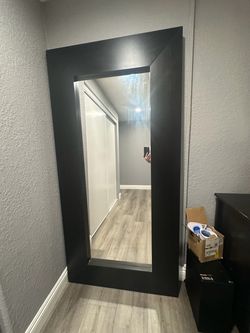 Black ikea full body mirror