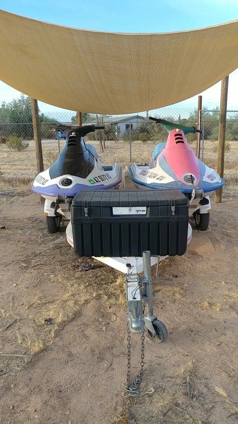 4 Polaris SL SLX 750 Set Skis