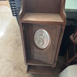 Old Antique Phone Booth  Original 