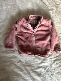 Carter's Pink Fuzzy Fleece Jacket Size 18M