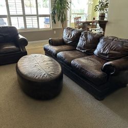 Thomasville Living Room Couch, Chair, Ottoman