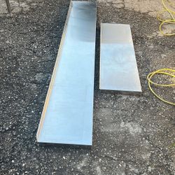 Stainless Shelves W/ Supporting Brackets 