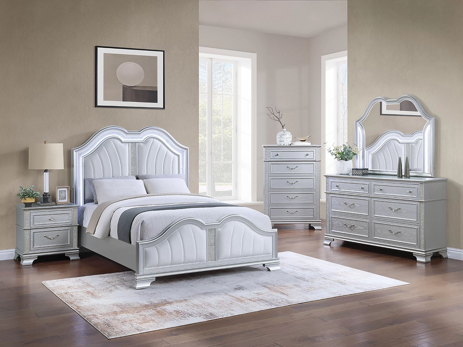 Brand New Super Elegant Queen Size Bedroom Set 