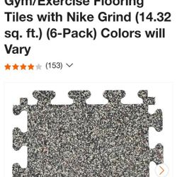 6 Boxes Of Trafficmaster Nike Grind Weight Tiles. $45 Each Firm