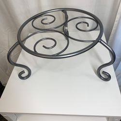 Silver Metal Plant Stand  Holder