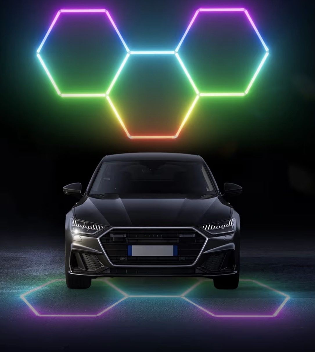 Hexagon Lighting Kit For Garage, Office, Gaming Set Up