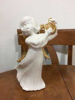 Large 1950’s ceramic angel with harp