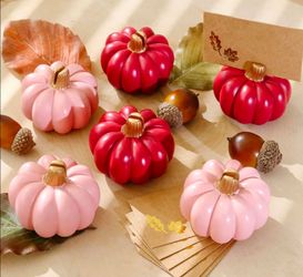 Faux Pumpkin Decorations Set of 6