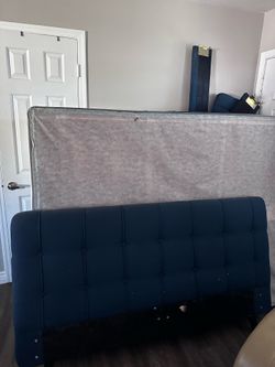 Bed with mattress