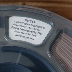 3D Printer Filament Coffee Gold