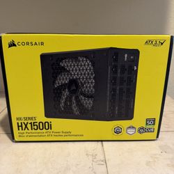 CORSAIR HX1500i Power Supply with 12V-2x6 Cable – ATX 3.1 Brand New Sealed