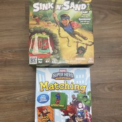 Sink And Sand Game And Matching Game