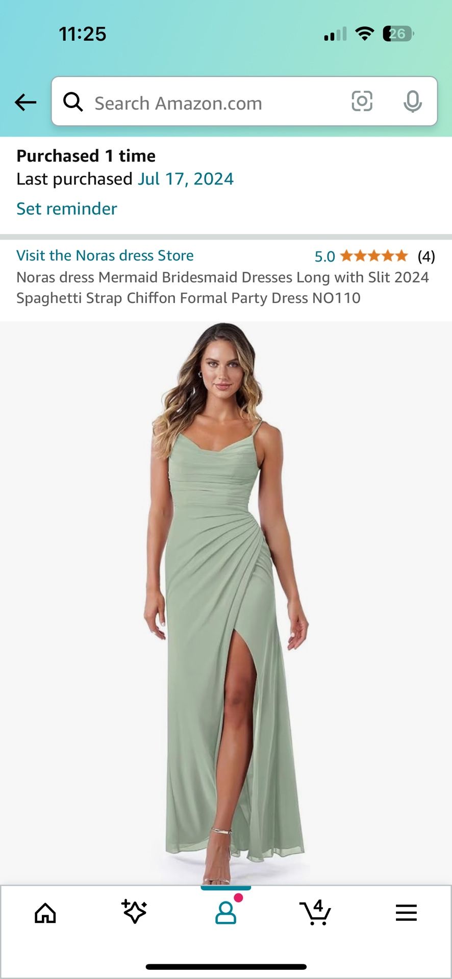 Sage Green Bridesmaid Dress 