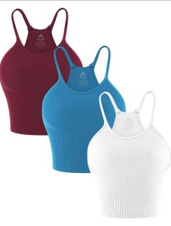 Ribbed Crop Tank Top - Top Corto Sin Mangas Acanalado