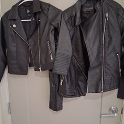 Mom & Daughter Matching Faux Leather Jackets – Stylish Duo Set!
