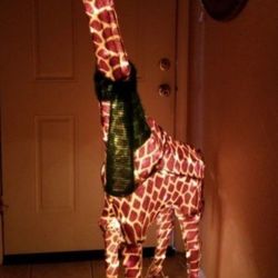 giraffe with lights Christmas decoration
