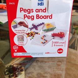 TODDLER Education SENSORY Learning Pegs And PEG Board