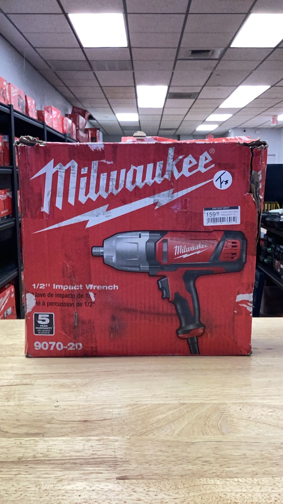 Milwaukee 1/2 in. Impact Wrench with Rocker Switch and...