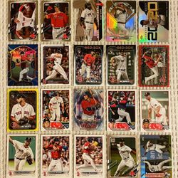Boston Red Sox 40 Card Baseball Lot! Rookies, Prospects, Refractors, Prizms, Autographs, Short Prints, Variations & More!