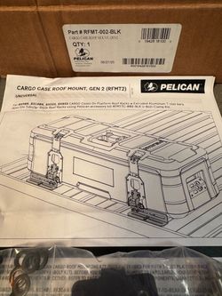 PELICAN RFMT2 Cargo Case Roof Mount Kit GEN 2 NEW Factory Sealed