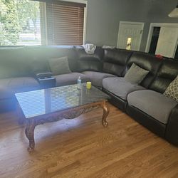 Sectional Recliner Couch 