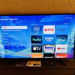 Sharp 40" Class LED 1080p Smart Roku TV HDTV