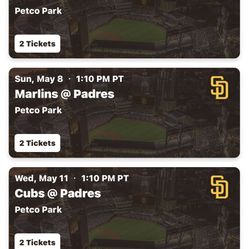 Upcoming Padres Games