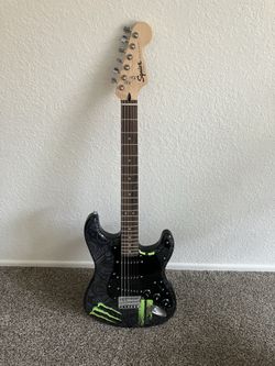 Fender Squire Stratocaster Monster Energy Electric Guitar NEW