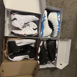 Air Jordan Retro 7,9,12,13 Cardinals,UNCs,Playoffs