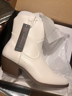 White Cowboy Girl Boots